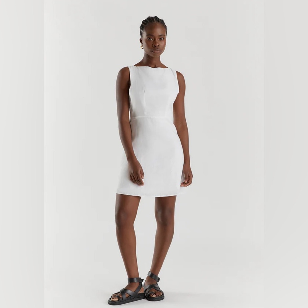 Nwt dissh tyla linen mini dress - size 6